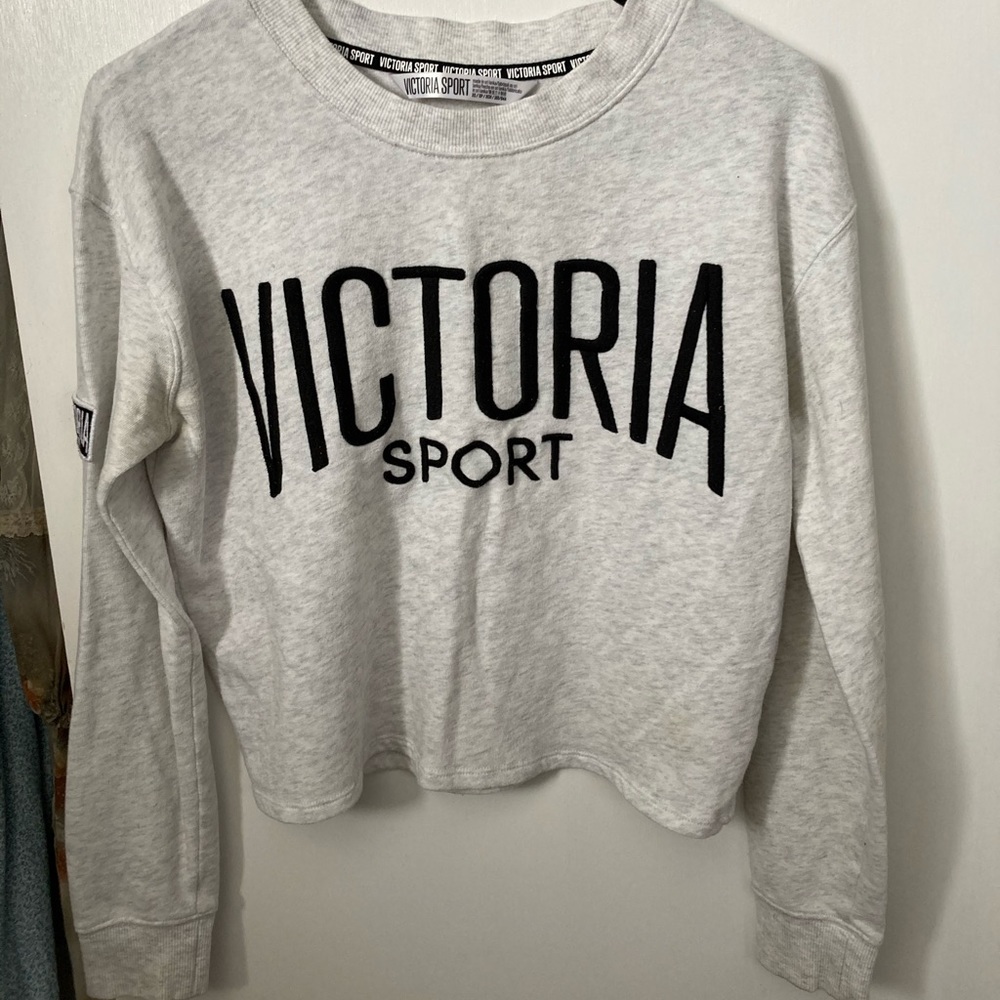 Victoria’s Secret Sport Cropped Grey Crewneck